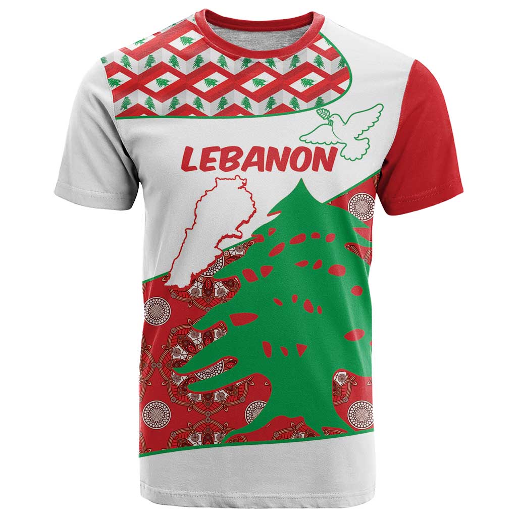 Personalised Lebanon Independence Day T-Shirt Lebanese Map With Cedrus Graphic Tee