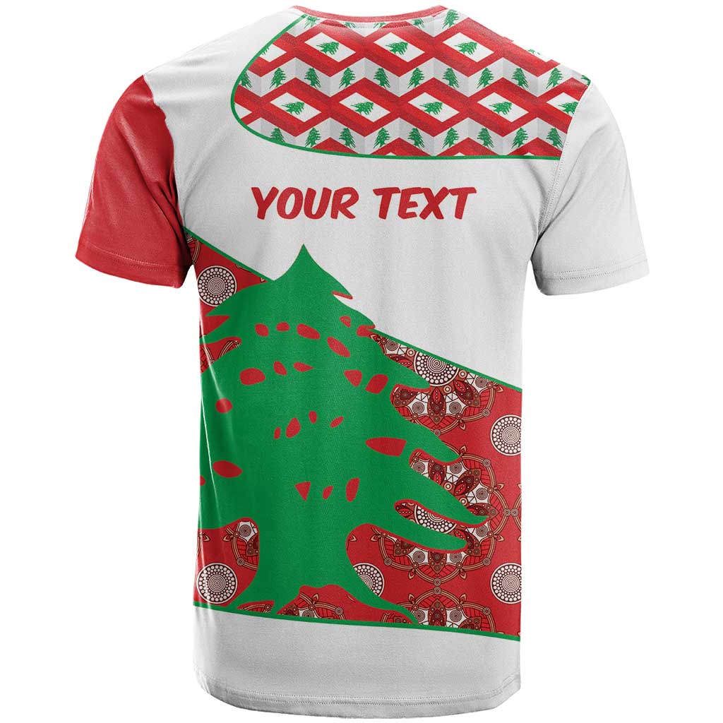 Personalised Lebanon Independence Day T-Shirt Lebanese Map With Cedrus Graphic Tee