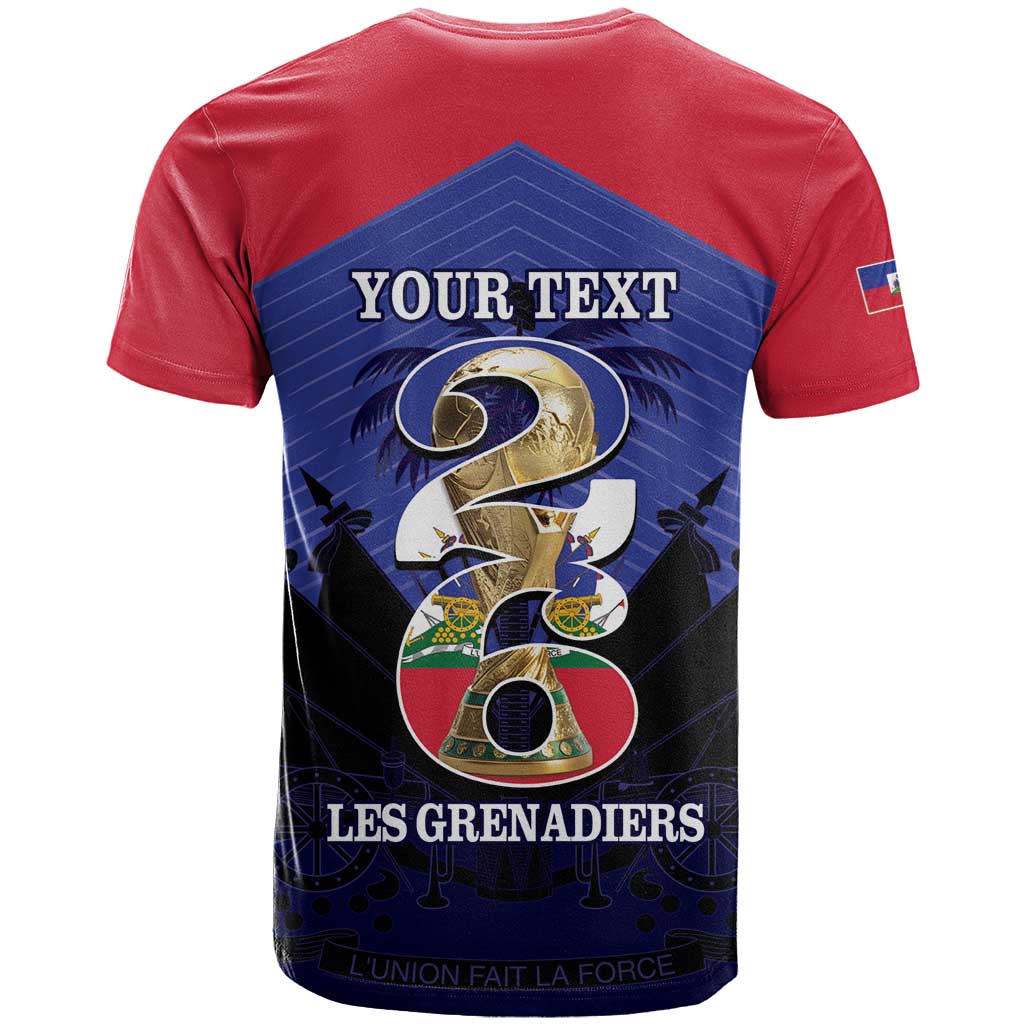 Personalized Les Grenadiers Haiti Football T-Shirt 2026 Nou Retounen Blue Version Graphic Tee