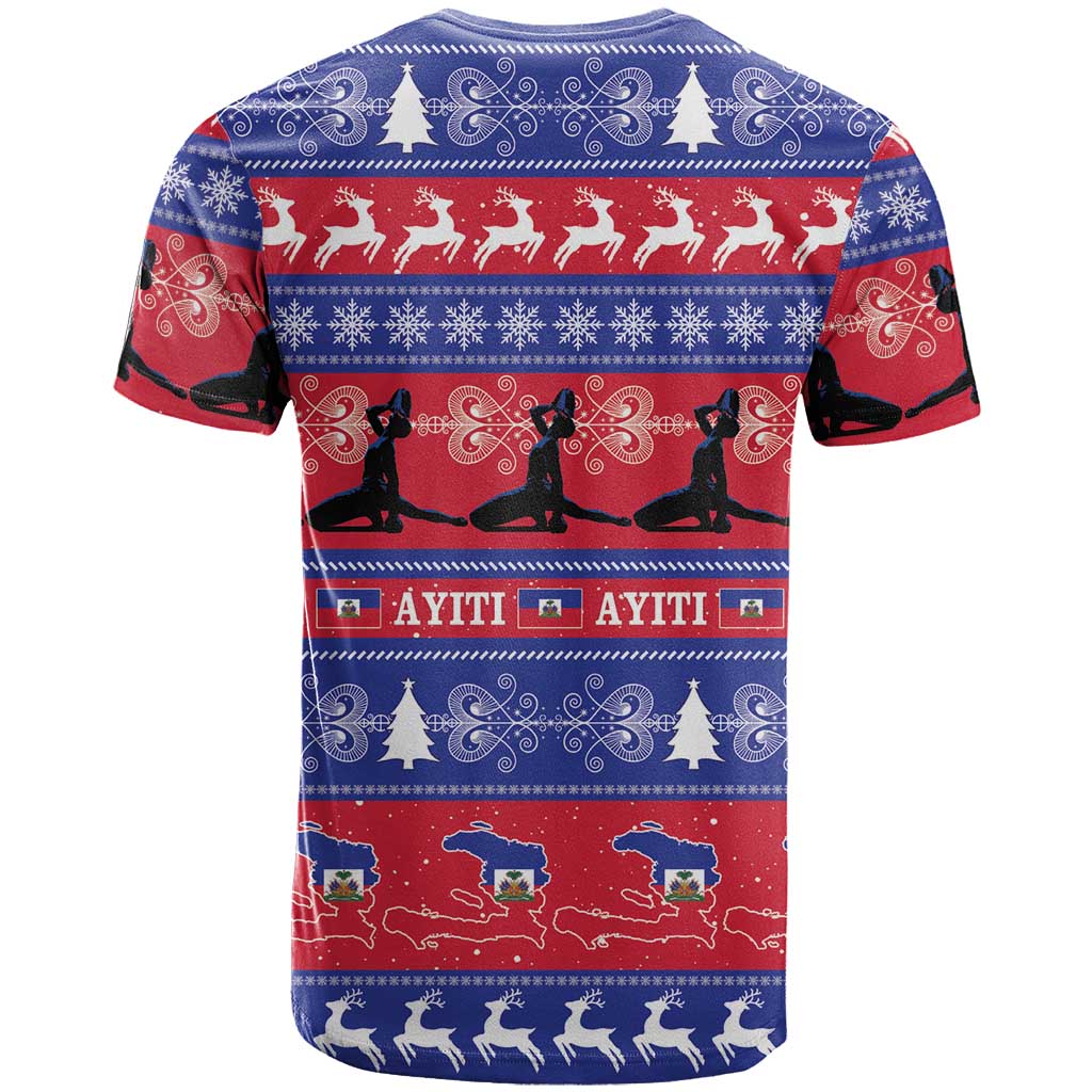 Haiti Christmas T-Shirt Jwaye Nwel Ayiti Neg Marron Veve Vodou Graphic Tee