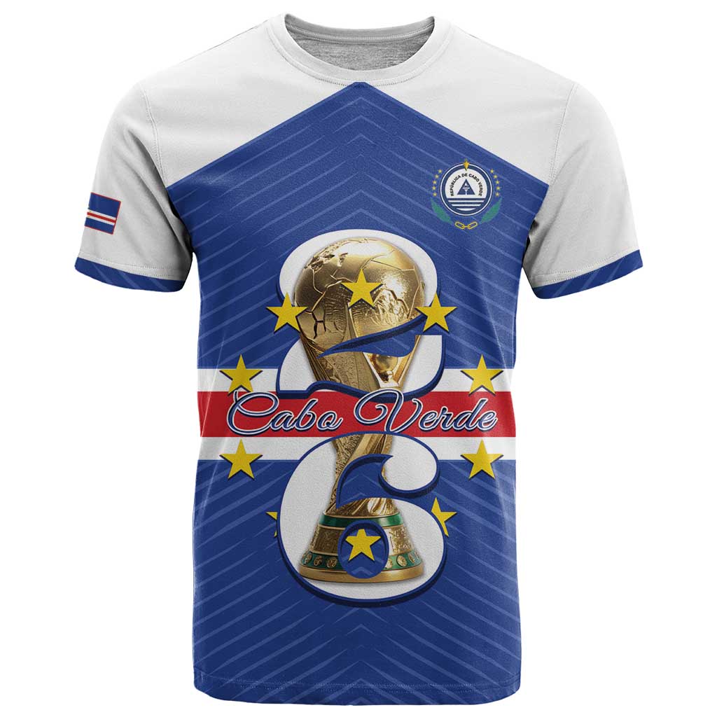 Personalized Cape Verde Football T-Shirt 2026 Tubaroes Azuis First-ever World Cup Graphic Tee