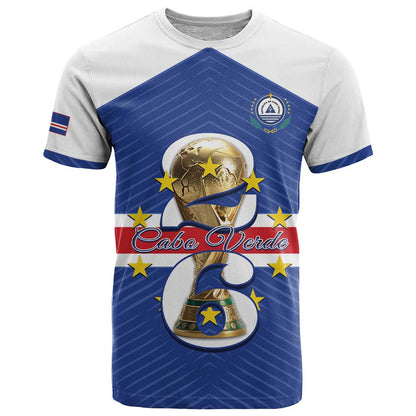 Personalized Cape Verde Football T-Shirt 2026 Tubaroes Azuis First-ever World Cup Graphic Tee