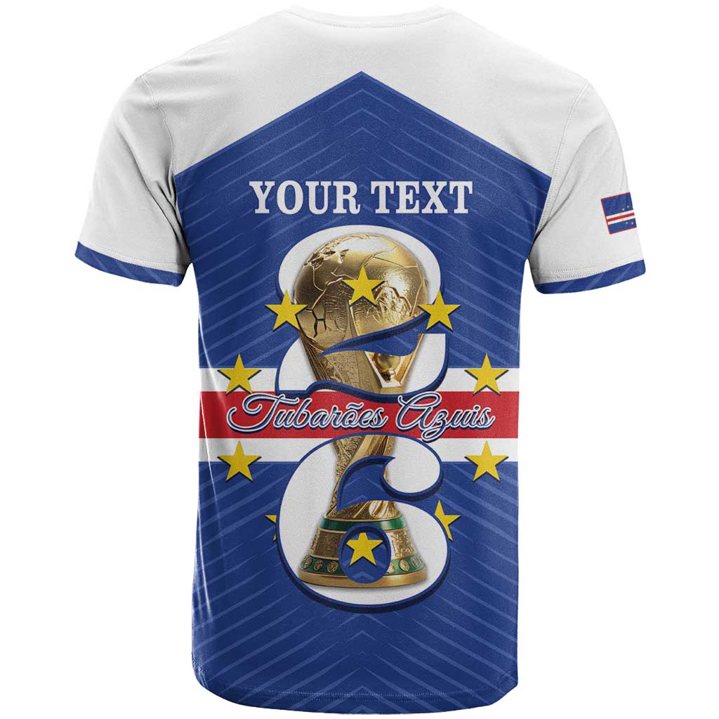 Personalized Cape Verde Football T-Shirt 2026 Tubaroes Azuis First-ever World Cup Graphic Tee