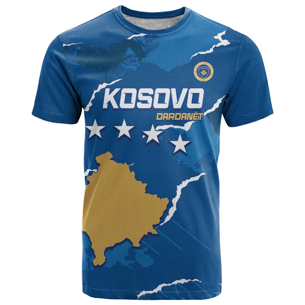 Custom Kosovo Football T-Shirt Come On Dardanet Graphic Tee