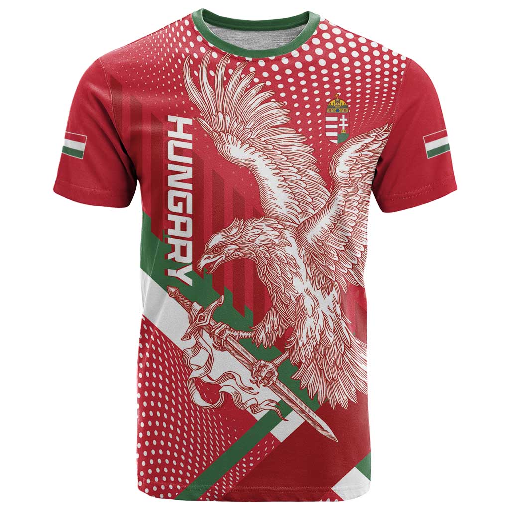 Custom Hungary Football T-Shirt Come On Magyarok Graphic Tee