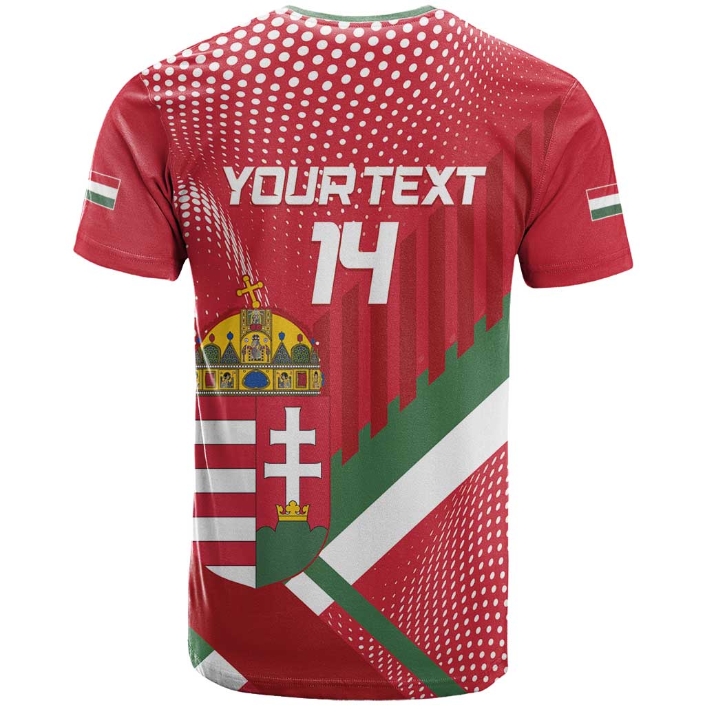 Custom Hungary Football T-Shirt Come On Magyarok Graphic Tee