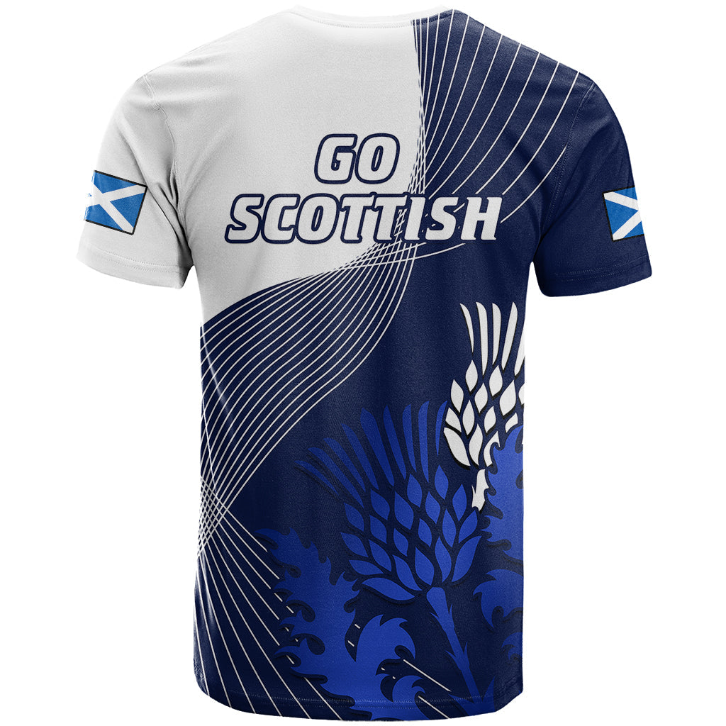 Scotland Rugby T-Shirt Thistle Unique Go Scottish Blue Version Graphic Tee