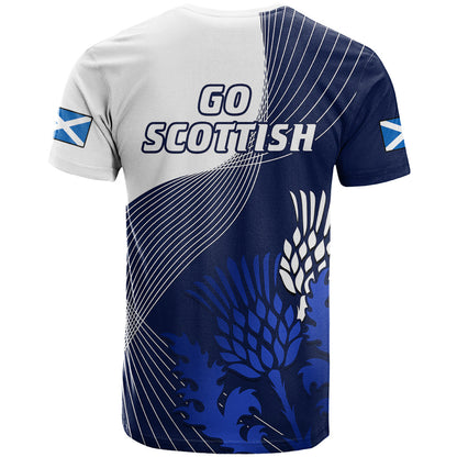 Scotland Rugby T-Shirt Thistle Unique Go Scottish Blue Version Graphic Tee