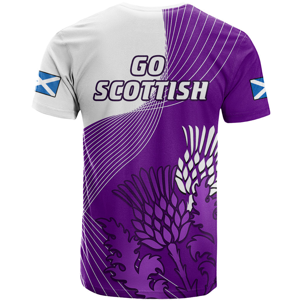 Scotland Rugby T-Shirt Thistle Unique Go Scottish Purple Version Graphic Tee