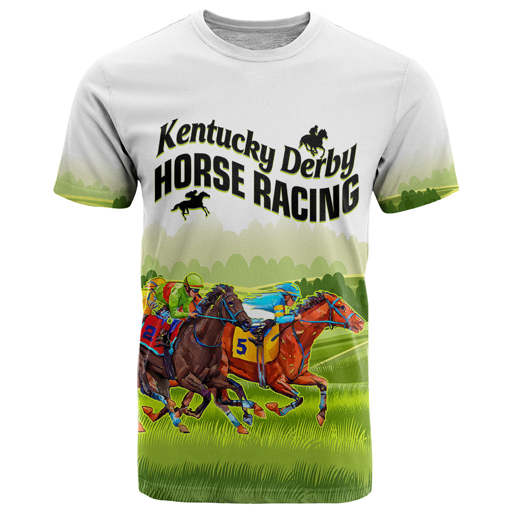 Personalised Kentucky Horse Racing T-Shirt Dynamic Graphic Tee