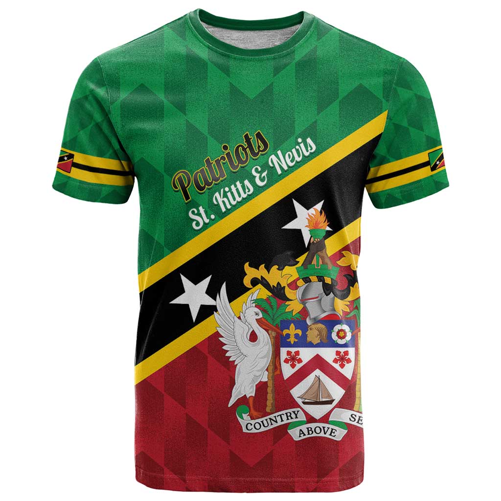 Custom Saint Kitts and Nevis Cricket T-Shirt Go Champions Patriots Graphic Tee