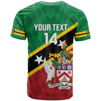 Custom Saint Kitts and Nevis Cricket T-Shirt Go Champions Patriots Graphic Tee