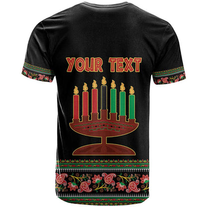 Personalized African-American Kwanzaa T-Shirt Dashiki Mix Paisley Pattern Graphic Tee