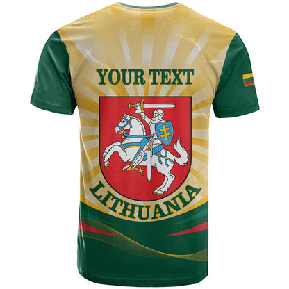 Personalised Lithuania Independence Day T-Shirt Coat Of Arms Proud Graphic Tee