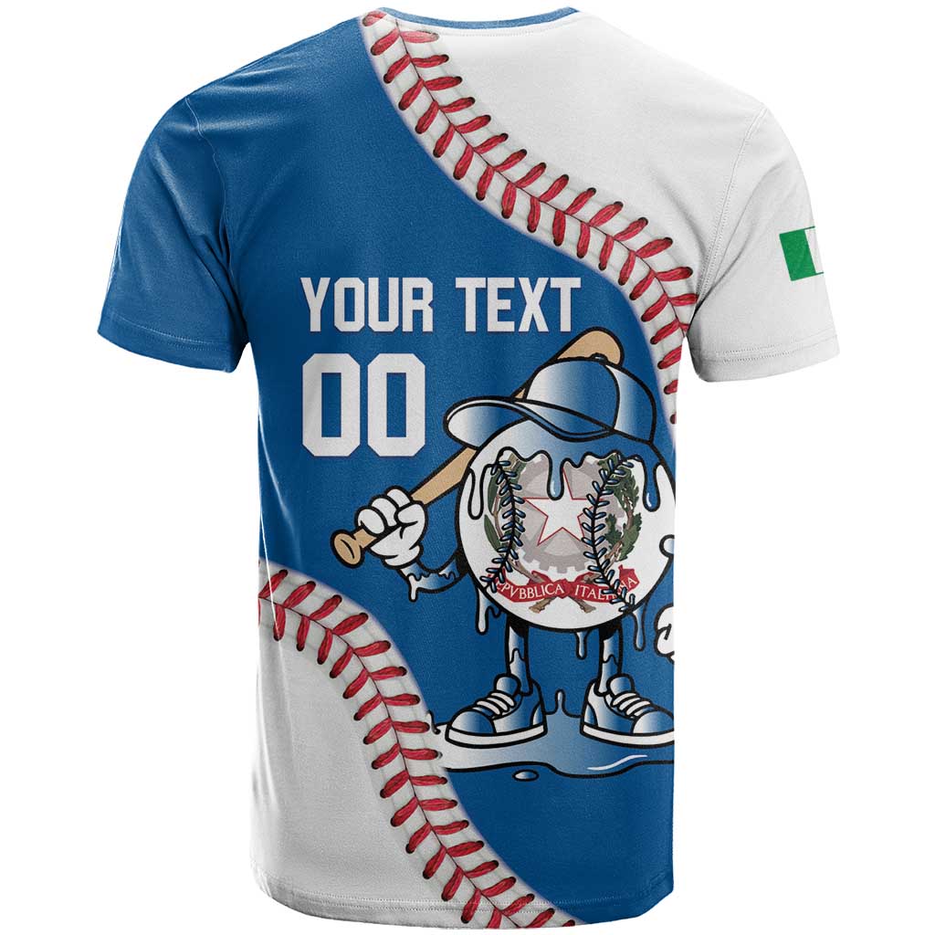 Italy 2026 Baseball Custom T-Shirt Go Champions Drip Style Graphic Tee