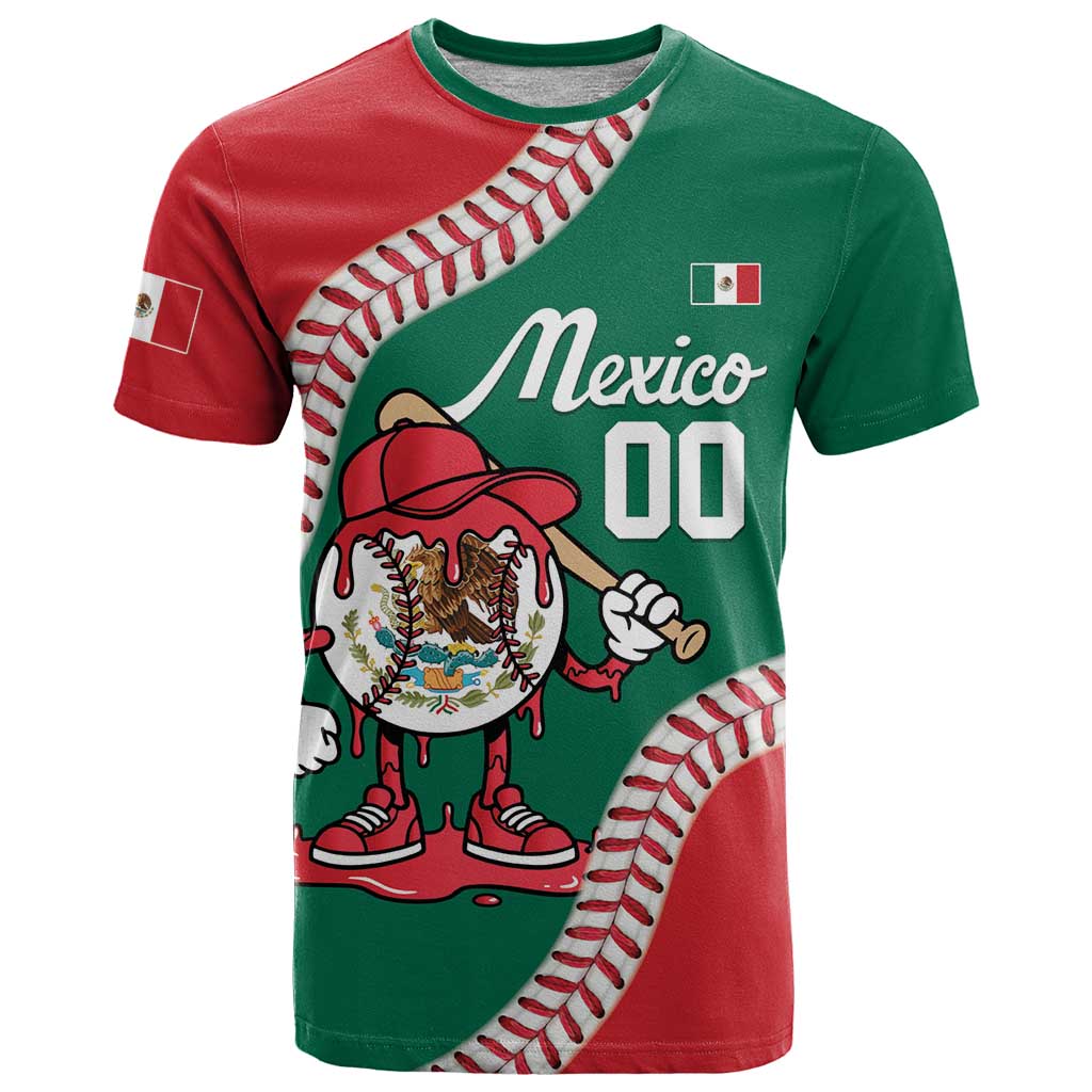 Mexico 2026 Baseball Custom T-Shirt Go Champions Drip Style Graphic Tee