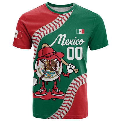Mexico 2026 Baseball Custom T-Shirt Go Champions Drip Style Graphic Tee
