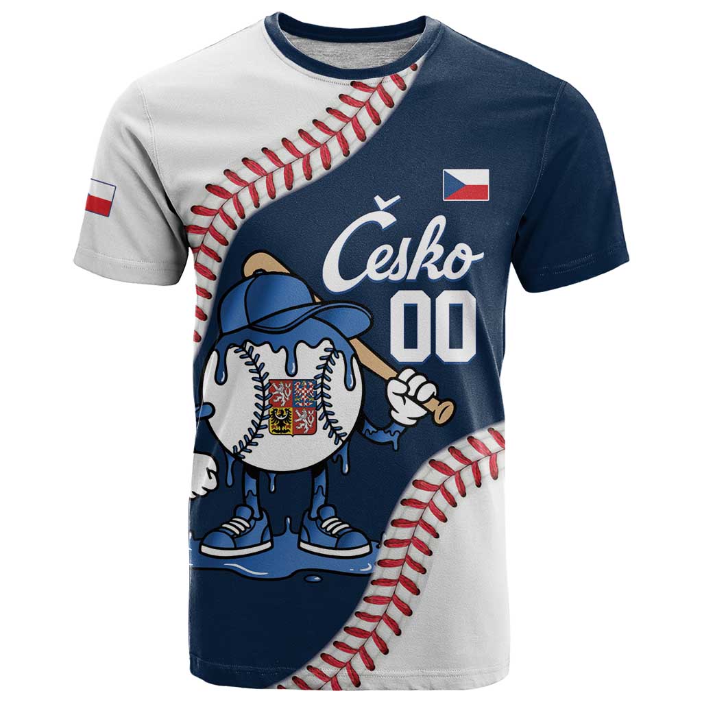 Czech Republic 2026 Baseball Custom T-Shirt Go Cesko Drip Style Graphic Tee