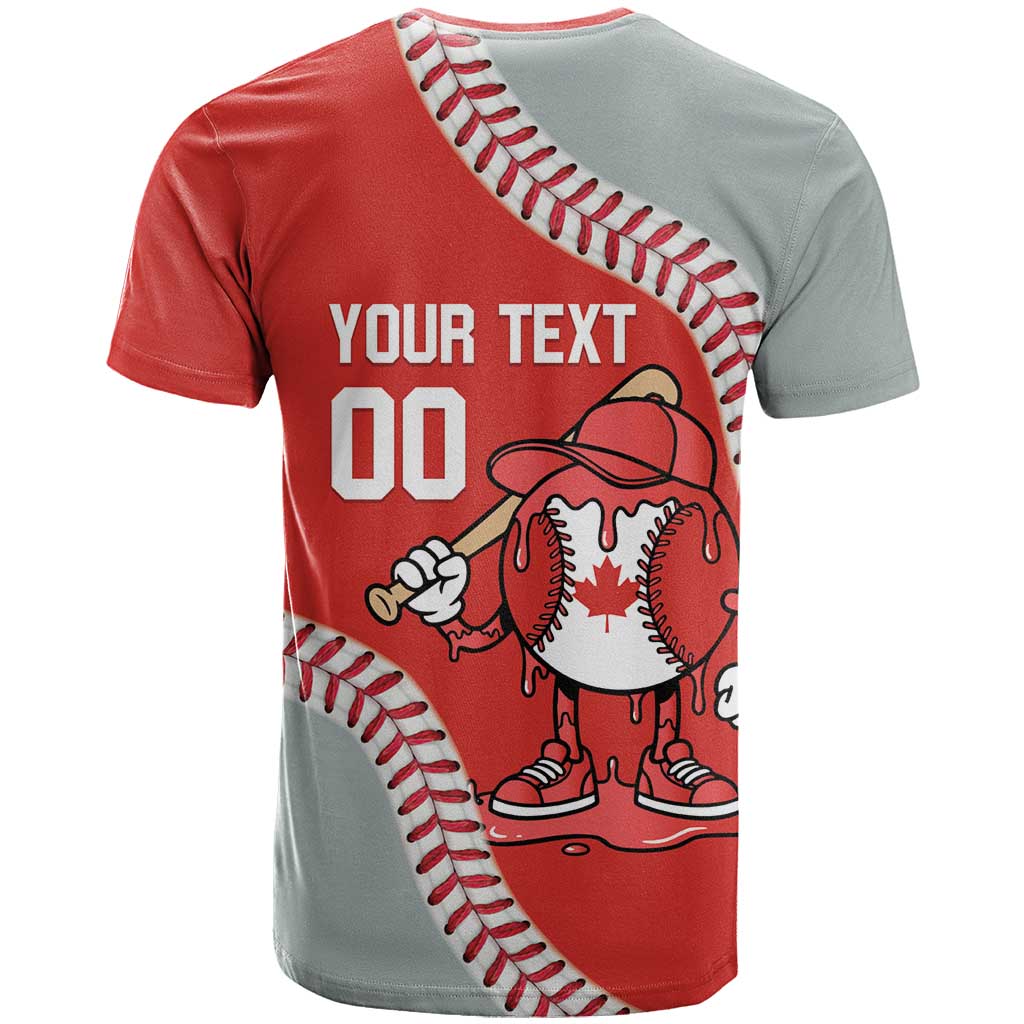 Canada 2026 Baseball Custom T-Shirt Go Champions Drip Style Graphic Tee