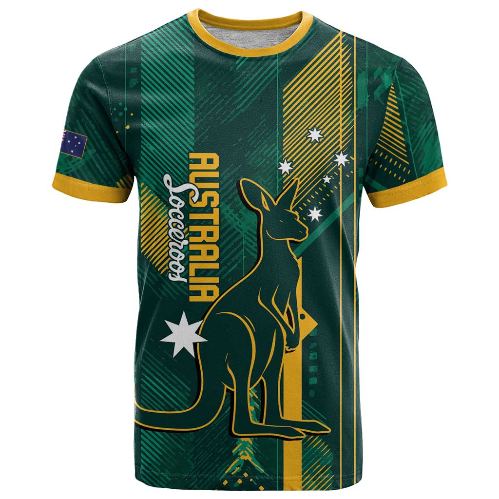 Australia Socceroos 2026 Custom T-Shirt Go Aussie Kangaroo National Color Graphic Tee