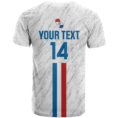 Custom Paraguay Football T-Shirt Vamos Albirroja Graphic Tee