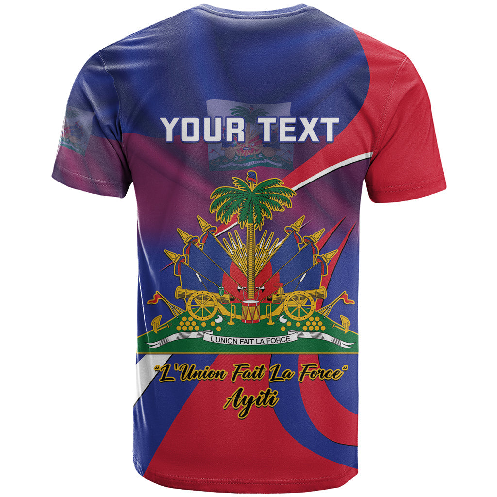Personalised Haiti Flag Day T-Shirt Lest Us Remember Our Heroes Graphic Tee