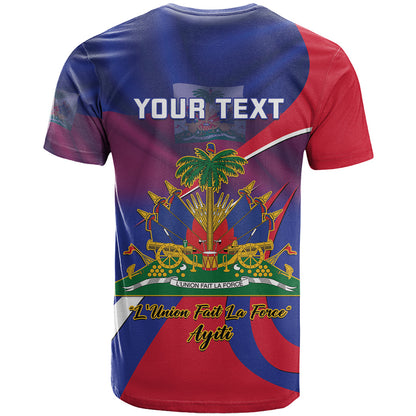 Personalised Haiti Flag Day T-Shirt Lest Us Remember Our Heroes Graphic Tee