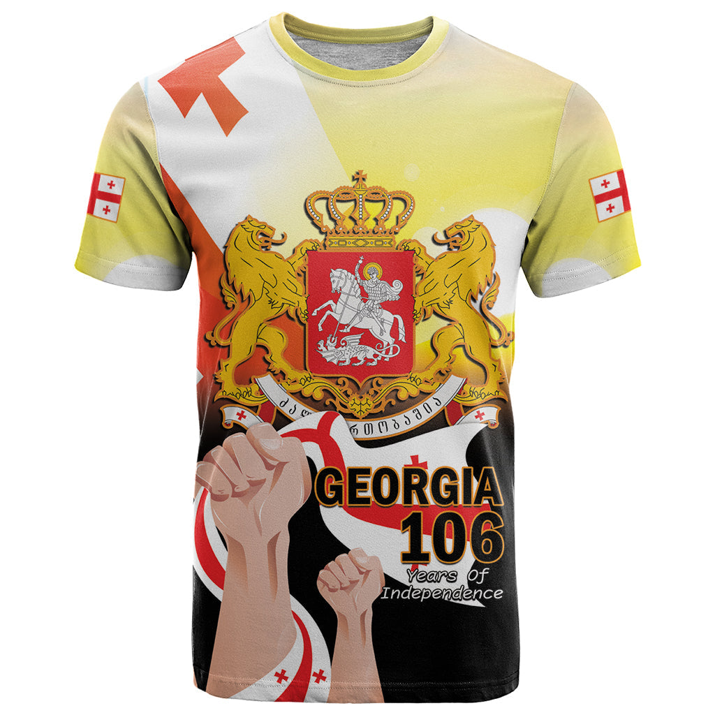 Personalised Georgia T-Shirt Happy 106 Years Of Independence Graphic Tee