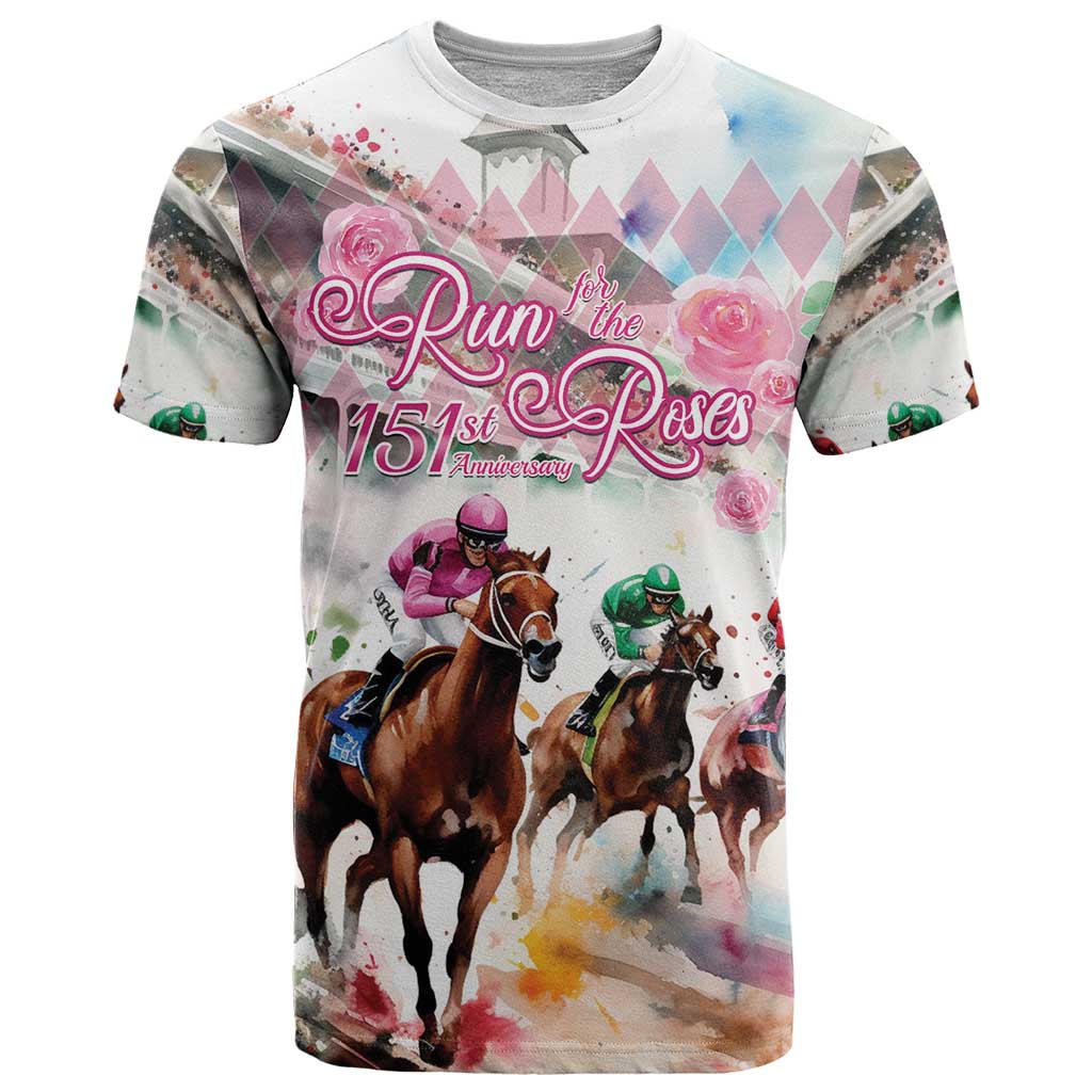 Personalized Kentucky Horse Racing T-Shirt 151st Anniversary Run For The Roses Graphic Tee