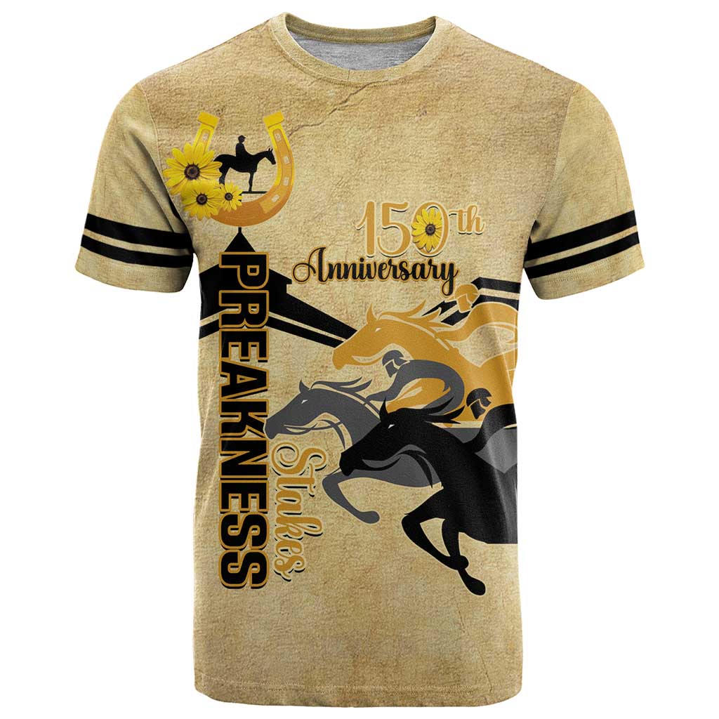 Personalized Preakness Horse Racing T-Shirt 150th Anniversary Run For The Black-Eyed Susans Graphic Tee