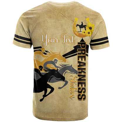 Personalized Preakness Horse Racing T-Shirt 150th Anniversary Run For The Black-Eyed Susans Graphic Tee
