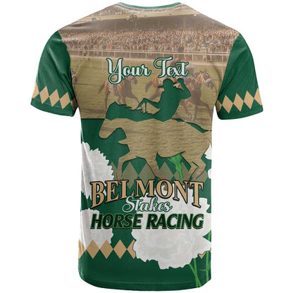 Personalized Belmont Horse Racing T-Shirt 157th Anniversary Run For The Carnations Graphic Tee