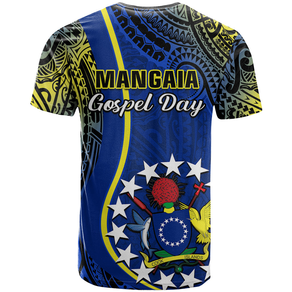 Polynesian Pride Cook Islands T-Shirt Mangaia Gospel Day Blue Version Graphic Tee