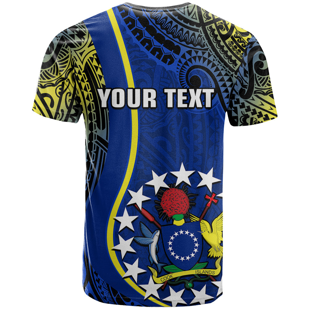 Personalised Cook Islands T-Shirt Mangaia Gospel Day Blue Version Graphic Tee