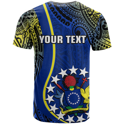 Personalised Cook Islands T-Shirt Mangaia Gospel Day Blue Version Graphic Tee