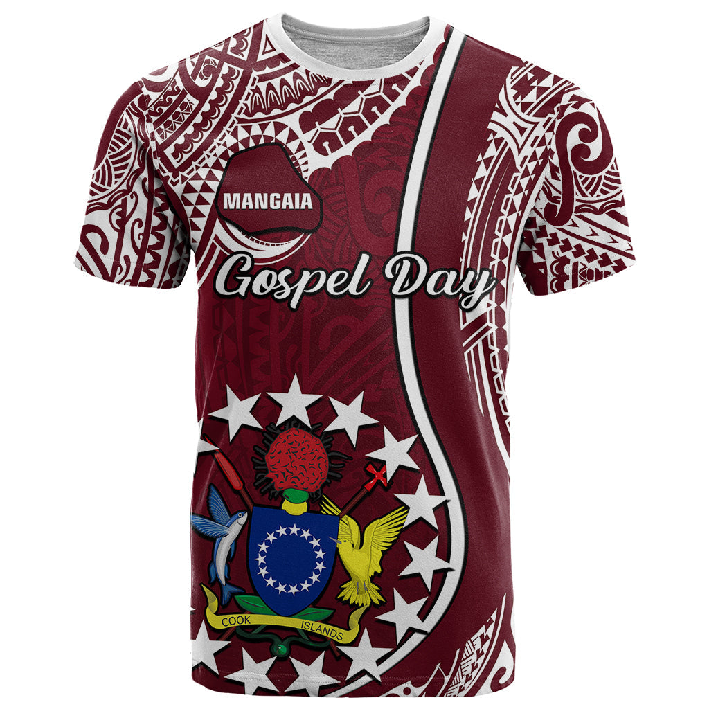 June 15 Mangaia Gospel Day Mangaia Cook Islands T-Shirt Maroon Version Graphic Tee