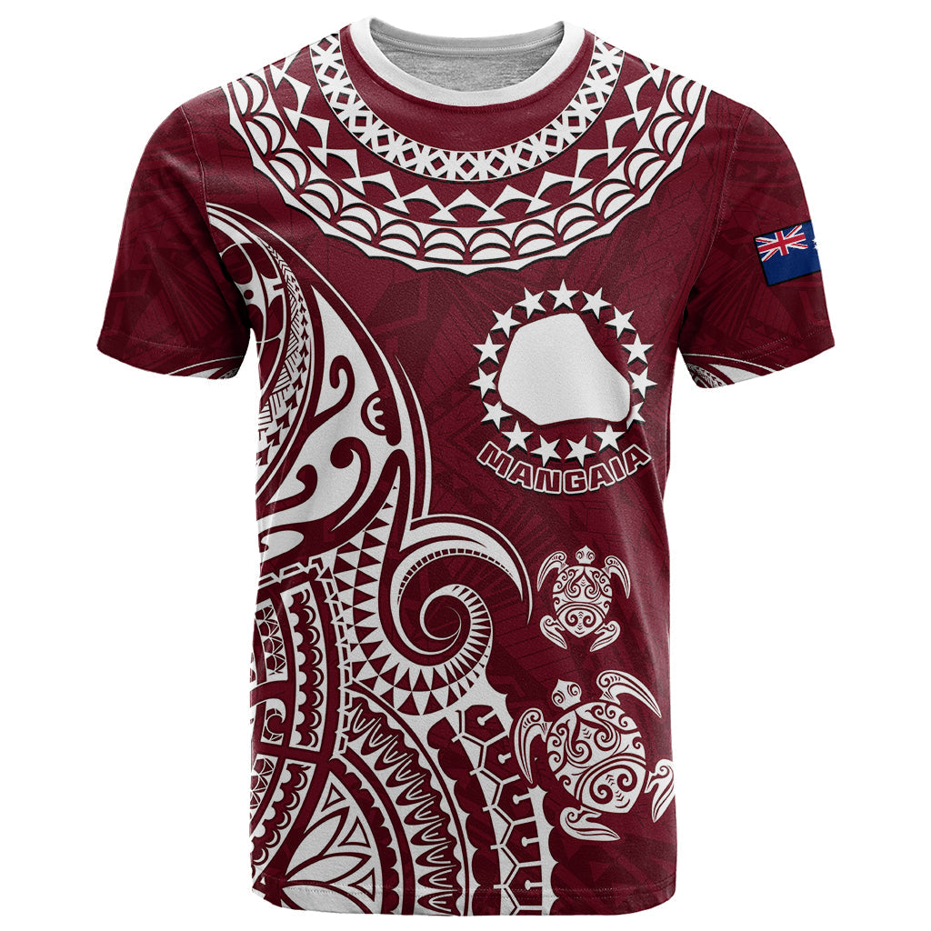 Personalised Mangaia Cook Islands T-Shirt Polynesian Sea Turtle Graphic Tee