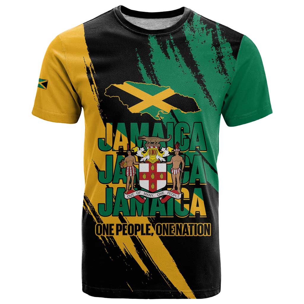 Jamaica Independence Day T-Shirt One People One Nation Graphic Tee