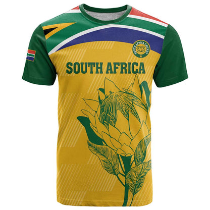 Custom South Africa Cricket T-Shirt Go Champions World Cup Proteas Graphic Tee