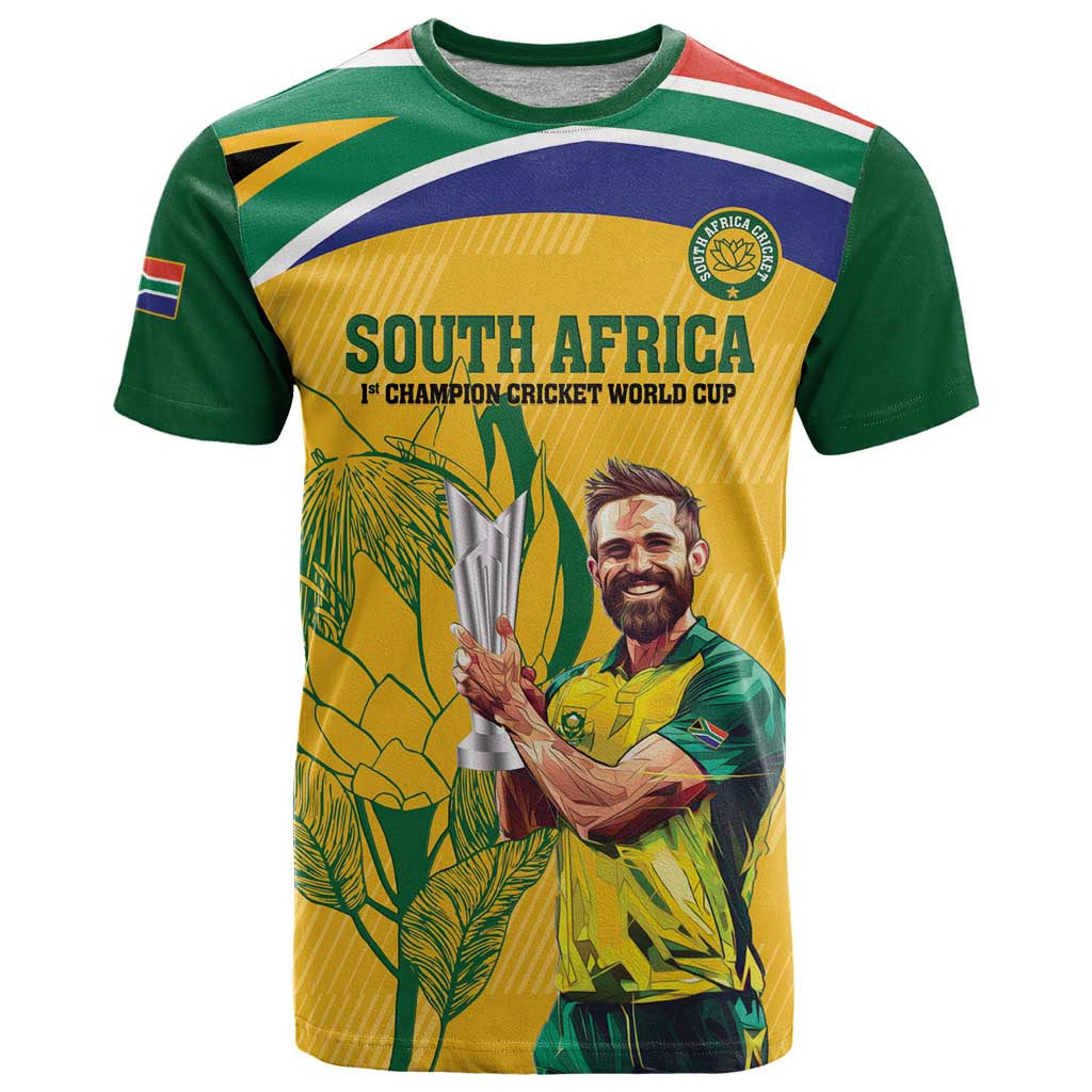 South Africa Cricket T-Shirt 1st Champions World Cup Proud Of Our Boys Graphic Tee