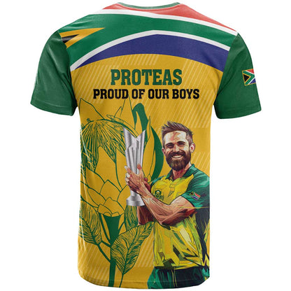 South Africa Cricket T-Shirt 1st Champions World Cup Proud Of Our Boys Graphic Tee