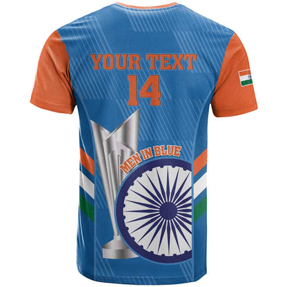 Custom India Cricket T-Shirt 2nd Champions World Cup Men In Blue Graphic Tee