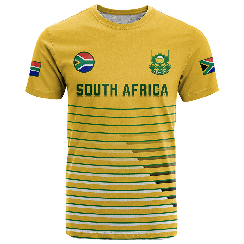 South Africa Soccer T-Shirt World Cup Go Banyana Banyana Yellow Graphic Tee