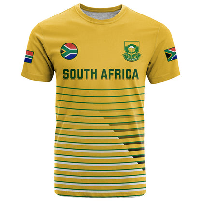 South Africa Soccer T-Shirt World Cup Go Banyana Banyana Yellow Graphic Tee