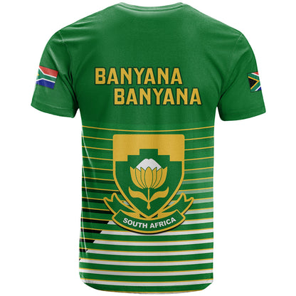 South Africa Soccer T-Shirt World Cup Go Banyana Banyana Green Graphic Tee