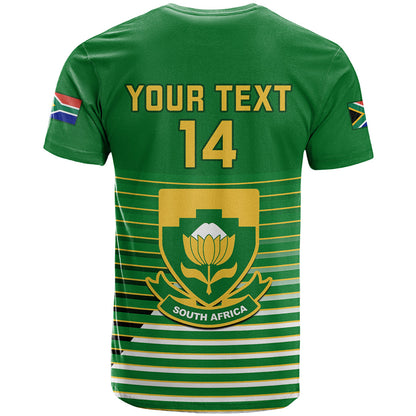 Custom South Africa Soccer T-Shirt World Cup Go Banyana Banyana Green Graphic Tee