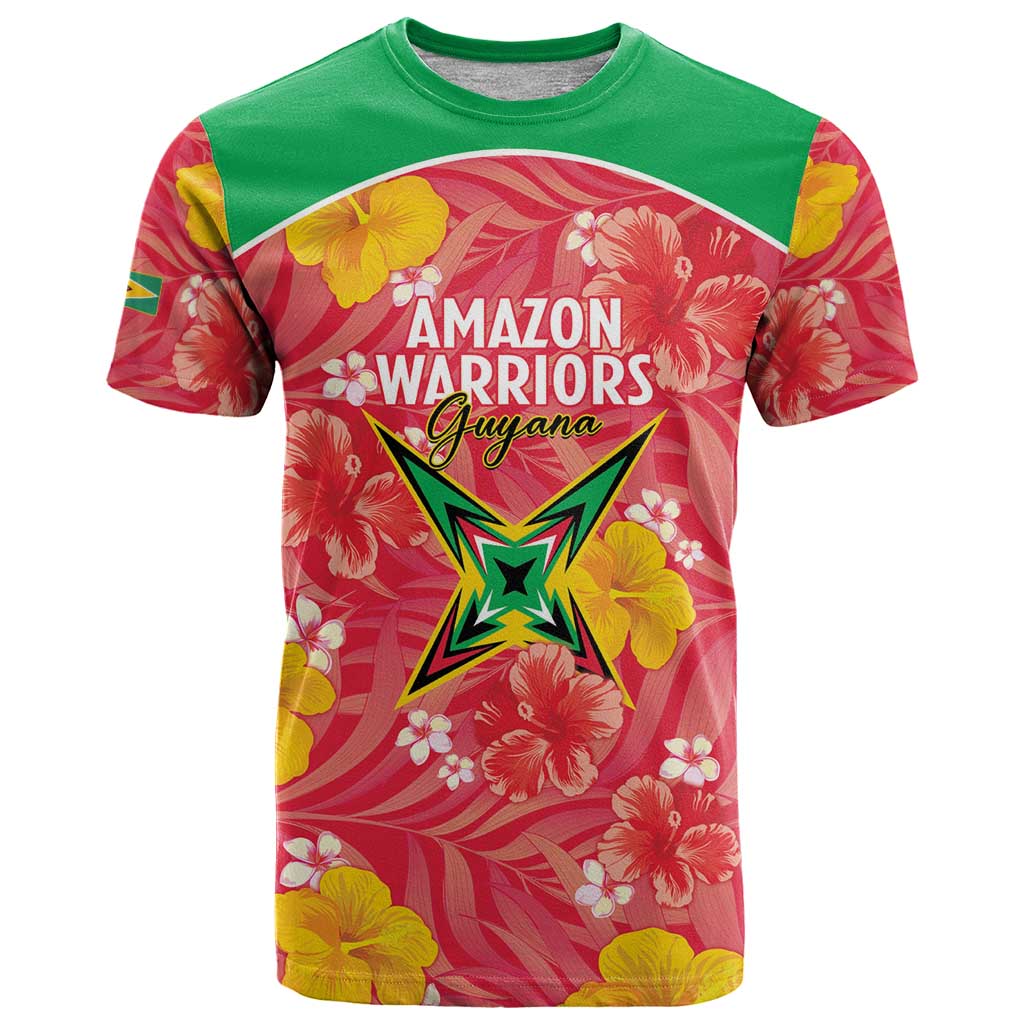 Custom Guyana Cricket T-Shirt 2025 Go Amazon Warriors Tropical Style Graphic Tee