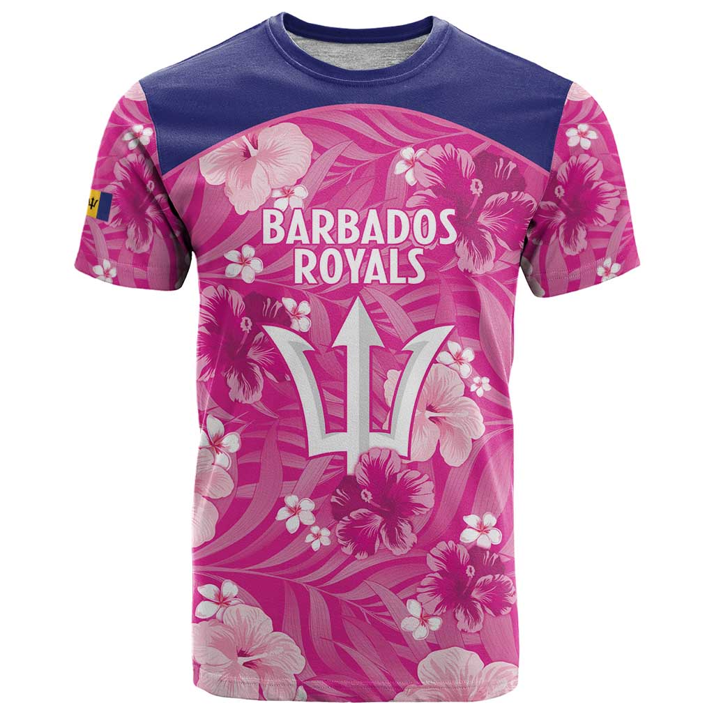 Custom Barbados Royals Cricket T-Shirt 2025 Go Tridents Tropical Style Graphic Tee