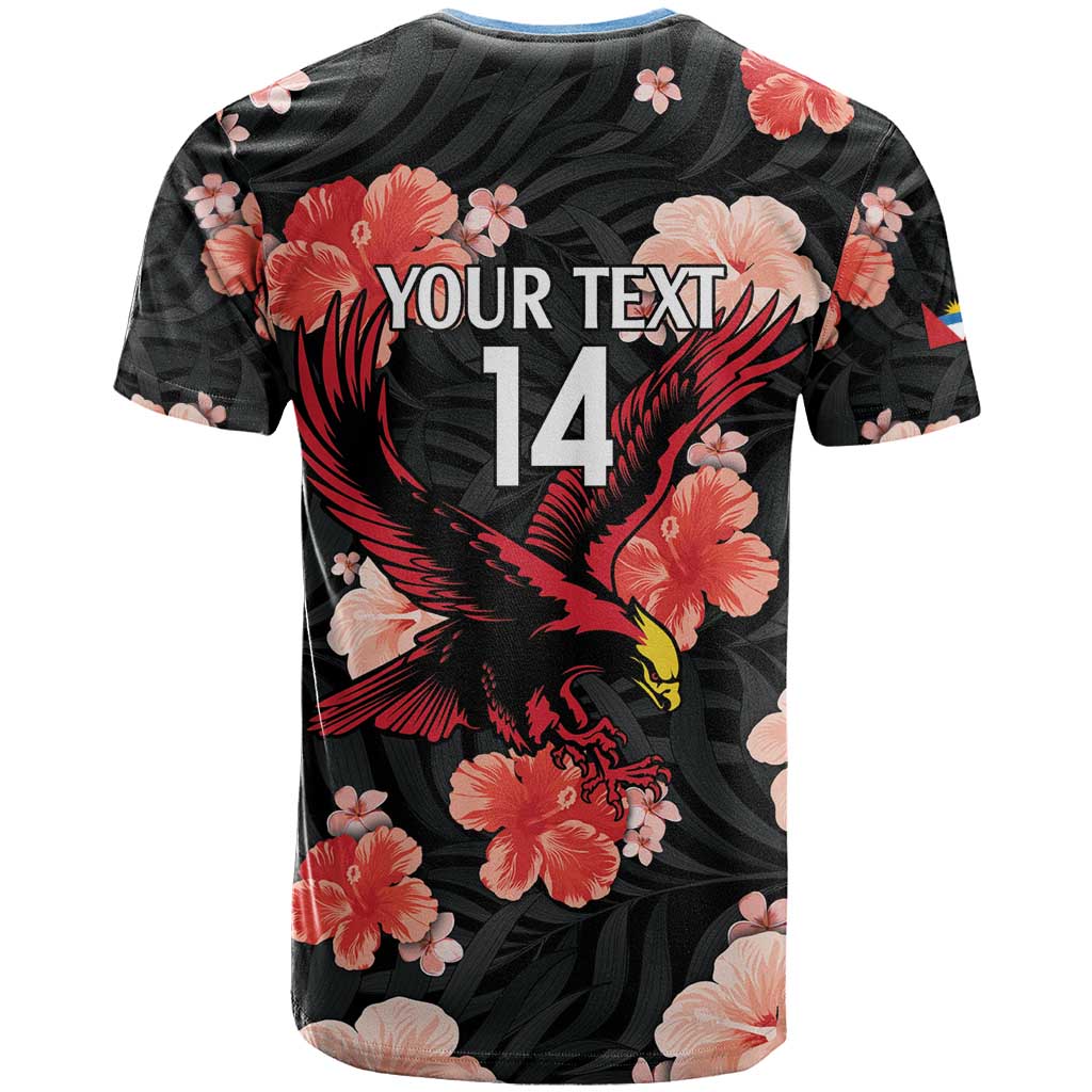 Custom Antigua and Barbuda Cricket T-Shirt 2025 Go Falcons Tropical Style Graphic Tee