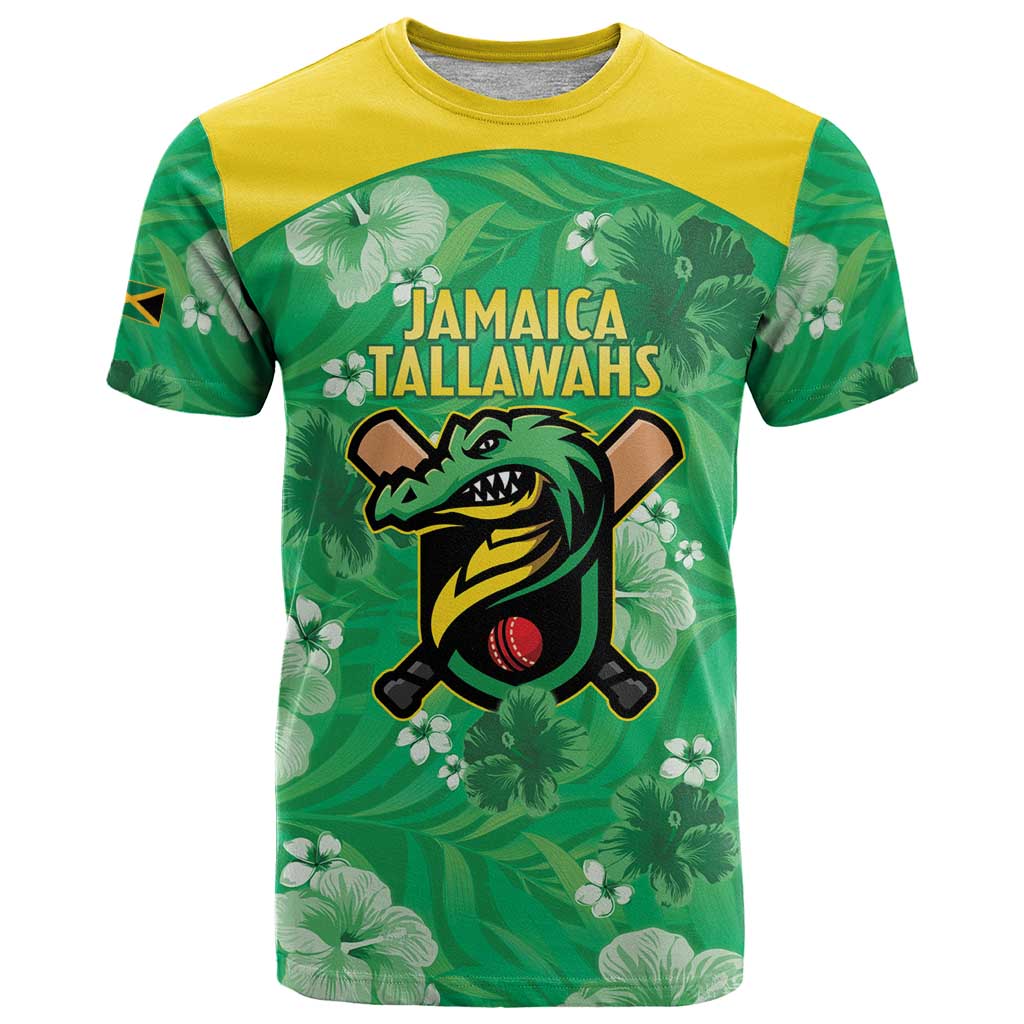 Custom Jamaica Cricket T-Shirt Fi Wi Tallawahs Tropical Style Graphic Tee